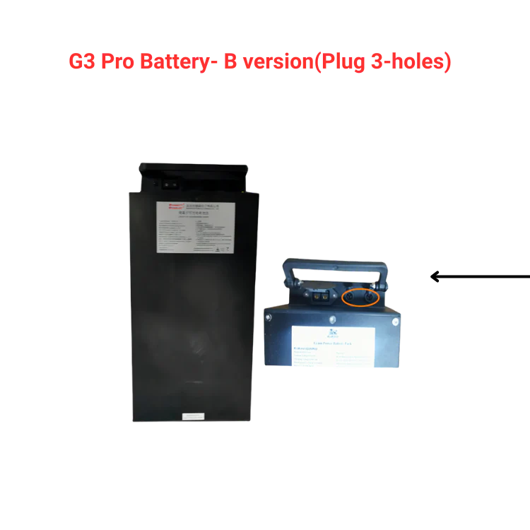 G3 pro Batteri - B-version (kontakt med 3 hål)